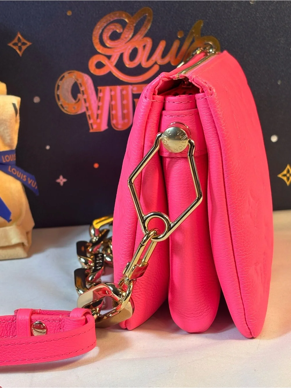 Louis Vuitton Coussin BB Rose Fluo